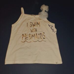 NWT Oh Baby! Glinda Pom Ballet Tank‎ swim Mermaids size 18-24 mos